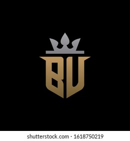 Creative Initial Letter BU Logo Design Concept