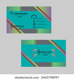 Creative Initial letter business card logo design with modern business vector template. Creative isolated business card monogram logo design
