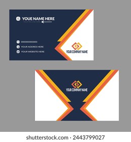 Kreatives Initial Letter Visitenkarte Logo Design mit modernen Business Vektor-Vorlage. Kreatives isoliertes Visitenkarten-Monogramm-Logo-Design
