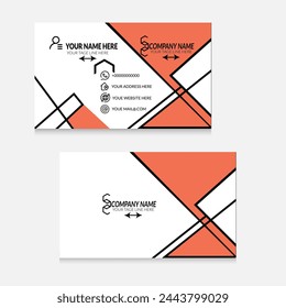 Diseño creativo del logotipo de la tarjeta de visita de la carta inicial con la plantilla moderna del vector del negocio. Diseño aislado creativo del logotipo del monograma de la tarjeta de visita
