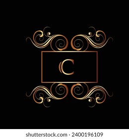 Creative Initial letter C logo design with modern business vector template. Creative isolated C monogram logo design