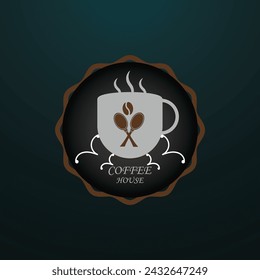 Creative Initial letter coffee house logo design with modern business vector template. Creative isolated coffee house monogram logo design
