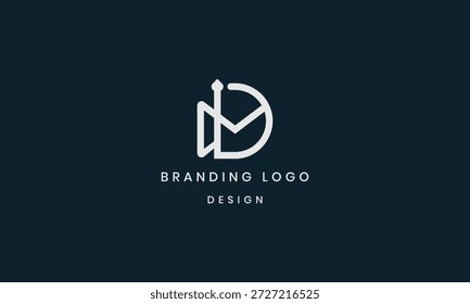 Diseño creativo del logotipo de la entrega de la letra D y diseño del logotipo del correo D.