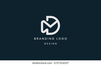 Diseño creativo del logotipo de la entrega de la letra D y diseño del logotipo del correo D.