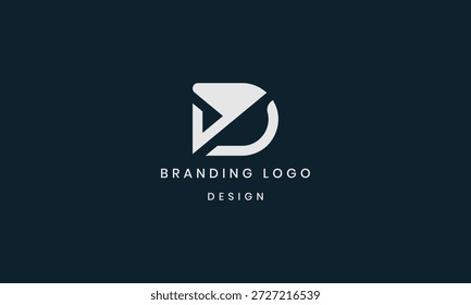 Diseño creativo del logotipo de la entrega de la letra D y diseño del logotipo del correo D.