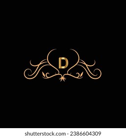 Creative Initial letter D logo design with modern business vector template. Creative isolated D monogram logo design
