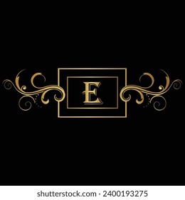 Creative Initial letter E logo design with modern business vector template. Creative isolated E monogram logo design