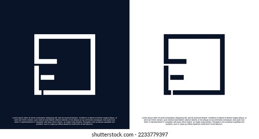 Letra inicial creativa Diseño del logotipo F con concepto único Vector Premium Parte 2