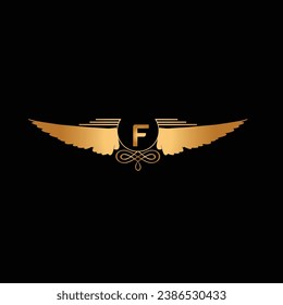 diseño creativo de logotipo dorado