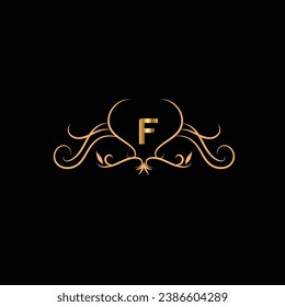 diseño creativo de logotipo dorado