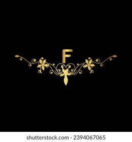 nuevo diseño de logotipo de lujo con color dorado