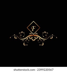 Creative Initial Brief F Logo Design mit modernem Business Vektordesign. Kreatives, isoliertes F-Monogramm-Logo-Design