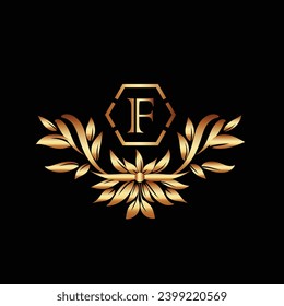 Diseño creativo de la letra inicial del logotipo F con plantilla moderna de vector de negocio. Diseño de logotipo de F en monograma aislado creativo
