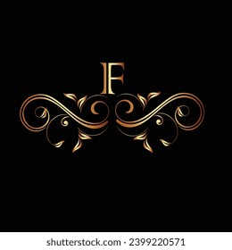 Creative Initial Brief F Logo Design mit modernem Business Vektordesign. Kreatives, isoliertes F-Monogramm-Logo-Design