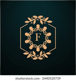 Diseño de la carta inicial creativa del logotipo con plantilla moderna del vector del negocio. Diseño creativo aislado del logotipo del monograma
