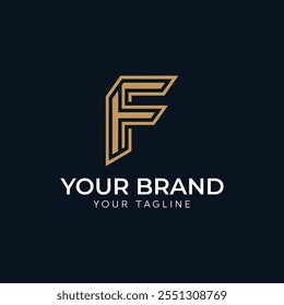 Creative Initial Letter F Logo Design 