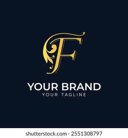 Creative Initial Letter F Logo Design 