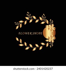 Creative Initial letter flower shop logo design with modern business vector template. Creative isolated flower shop monogram logo design