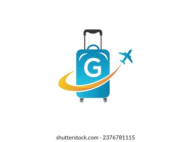 Design-Vorlage für Creative Initial Letter G Air Travel Logo.