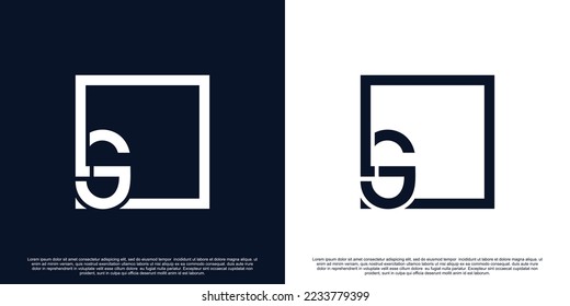 Creative initial letter G logo design with unique concept Premium Vector Part 2