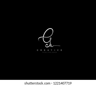 Creative Initial Letter Ga Logo Manual Elegant Minimalist Signature Logotype