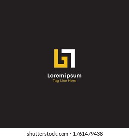 Creative initial letter GL logo icon design template elements.