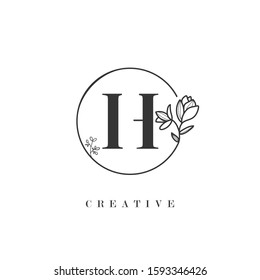 Creative Initial Letter H Logo Circle Stock Vector (Royalty Free ...