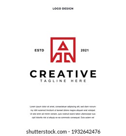 Creative Initial letter A icon logo design vector illustration. innitial letter A logo design color editable
