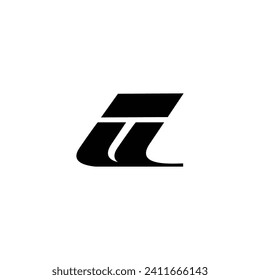 Creative initial letter ii lowercase monogram logo black