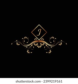 Diseño creativo del logotipo J de letra inicial con plantilla moderna de vector de negocio. Diseño del logotipo de J monograma aislado creativo
