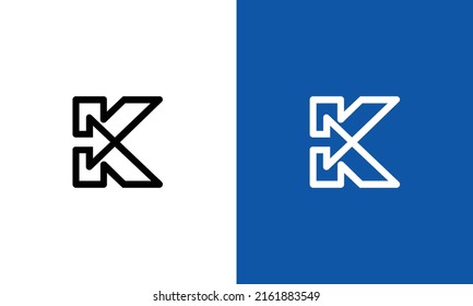 Creative initial letter K logo