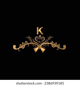nuevo diseño creativo de logotipo dorado