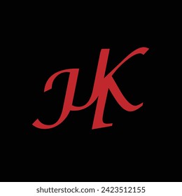 Creative Initial letter latter JIK logo design with modern business vector template. Creative isolated latter JIK monogram logo design

