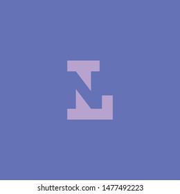 Creative Initial letter LN/NL abstract Vector logo for company identity. lowercase l and n initial design template. Vector illustration.