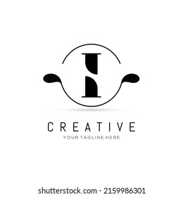 kreatives i-Letter-Logo-Design mit Circle-Element. i Buchstaben Logo Design Vektorgrafik Vorlage.