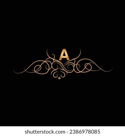 Creative Initial letter A logo design with modern business vector template. Creative isolated A monogram logo design