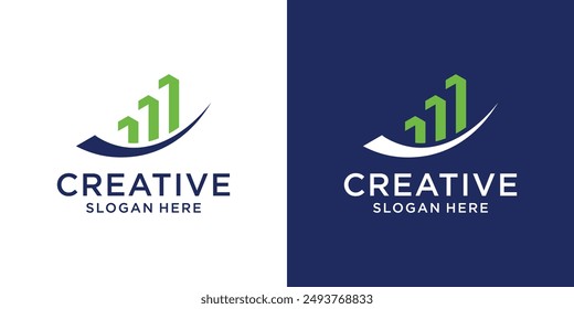 Creative initial letter A logo finance design idea template abstract