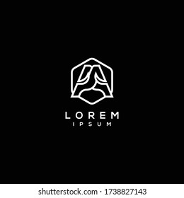 Creative initial letter A logo icon design template elements
