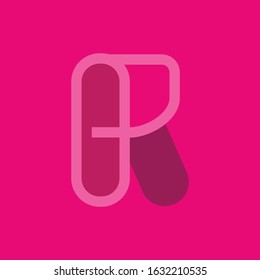 Creative Initial Letter logo R. Minimal luxury Monogram. Professional initial design. Business typeface. Alphabet symbol and sign