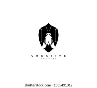 Creative Initial A Letter Modern Masculine Unique Shield Logo