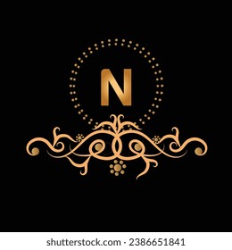 Creative Initial letter N logo design with modern business vector template. Creative isolated N monogram logo design