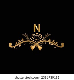 Creative Initial letter N logo design with modern business vector template. Creative isolated N monogram logo design
