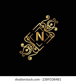 Creative Initial letter N logo design with modern business vector template. Creative isolated N monogram logo design