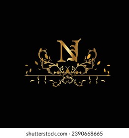 Creative Initial letter N logo design with modern business vector template. Creative isolated N monogram logo design

