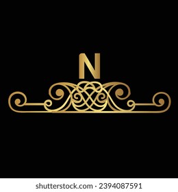 Creative Initial letter N logo design with modern business vector template. Creative isolated N monogram logo design