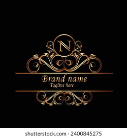 Creative Initial letter N logo design with modern business vector template. Creative isolated N monogram logo design