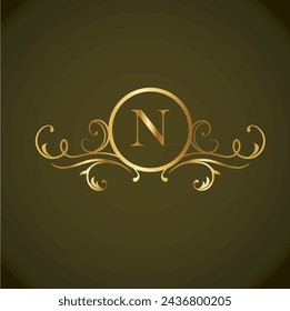 Creative Initial letter n logo design with modern business vector template. Creative isolated n monogram logo design
