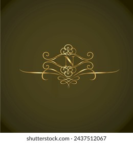 Creative Initial letter n logo design with modern business vector template. Creative isolated n monogram logo design
