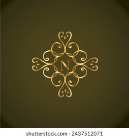 Creative Initial letter n logo design with modern business vector template. Creative isolated n monogram logo design
