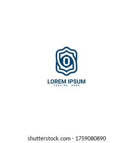 Creative initial letter O logo icon design template elements with modern frame
